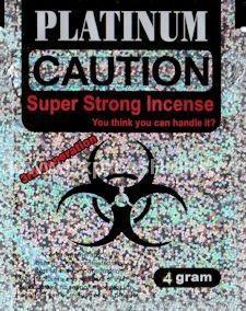 Caution Platinum Herbal Incense 4G Pack Premium Aromatic Blend