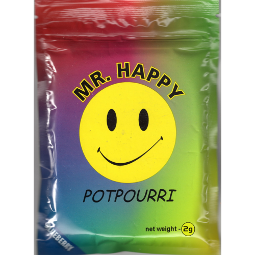 Mr. Happy Blueberry Herbal Incense 2g Pack High Potency Blend